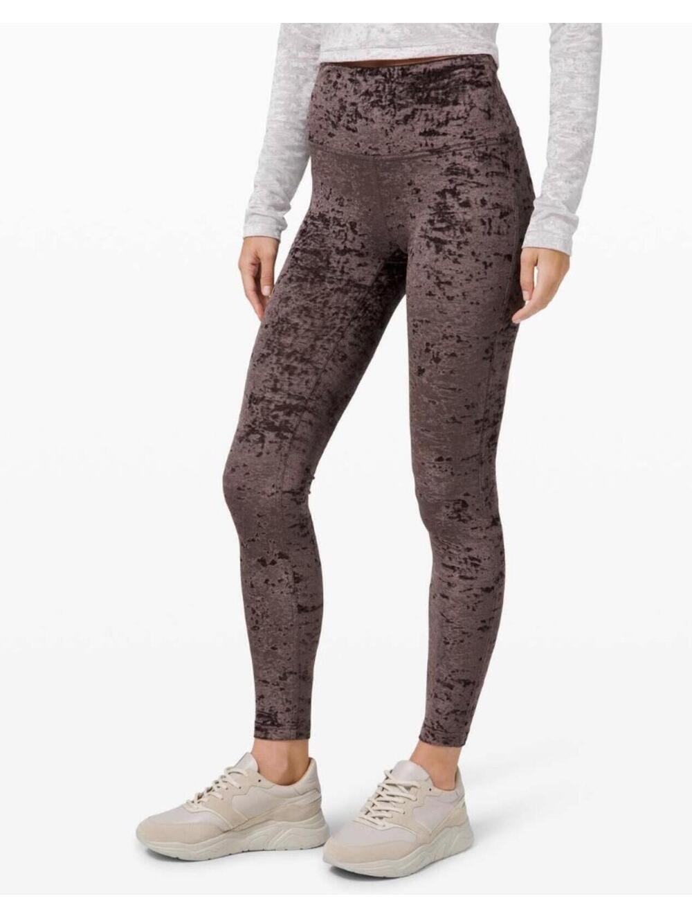 Lululemon Wunder Lounge Tight Crushed Velvet French Press Women’s Size 8